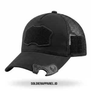 TOPI TACTICAL JARING HITAM PREMIUM