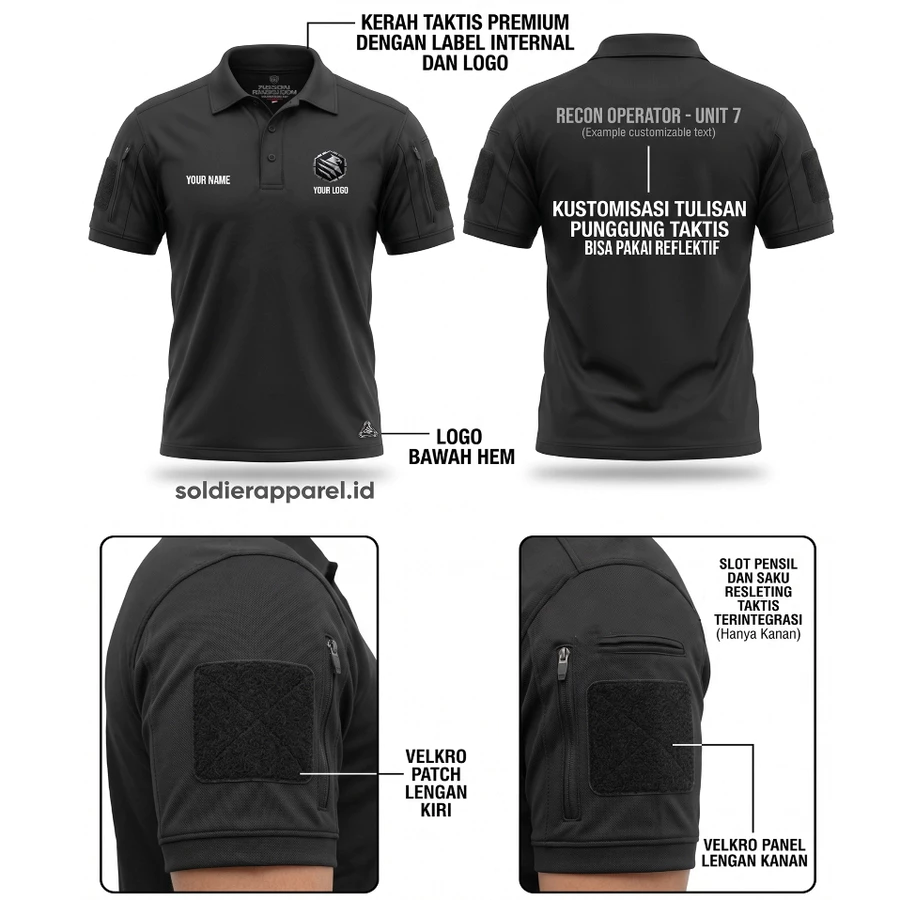 KAOS POLO DRYFIT TACTICAL