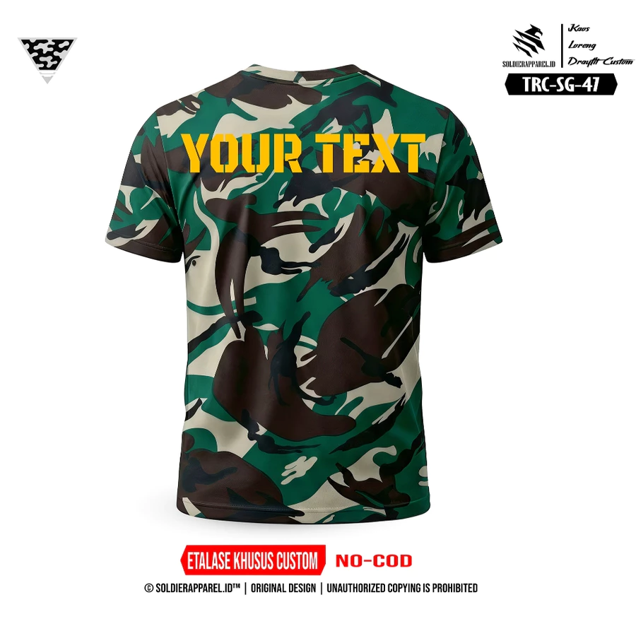 KAOS LORENG DRYFIT CUSTOM BEBAS