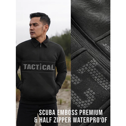 SWEATER TACTICAL HALF ZIPPER SCUBA PREMIUM