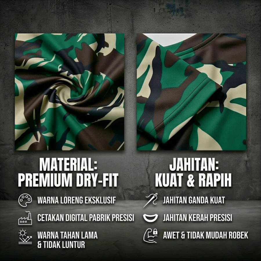 KAOS LORENG DRYFIT PREMIUM