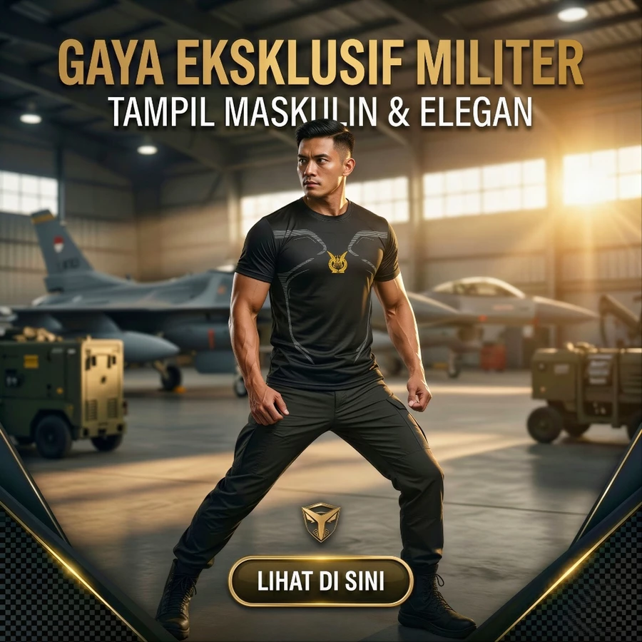 KAOS OLAHRAGA DRYFIT TNI-AU PREMIUM