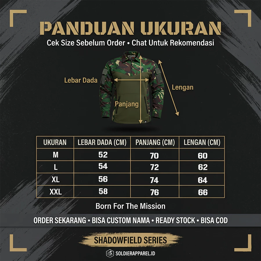 COMBAT SHIRT GEN 2 LENGAN PANJANG