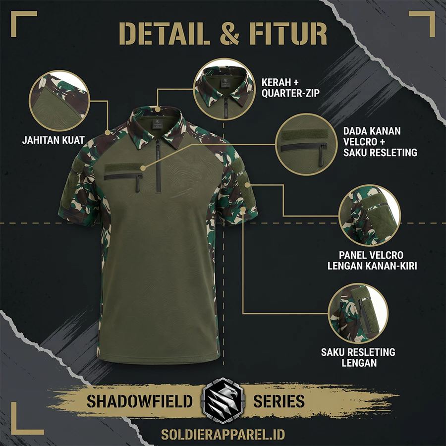 KAOS POLO COMBAT ZIPPER LORENG
