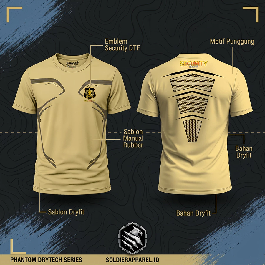 KAOS SECURITY SATPAM DRYFIT