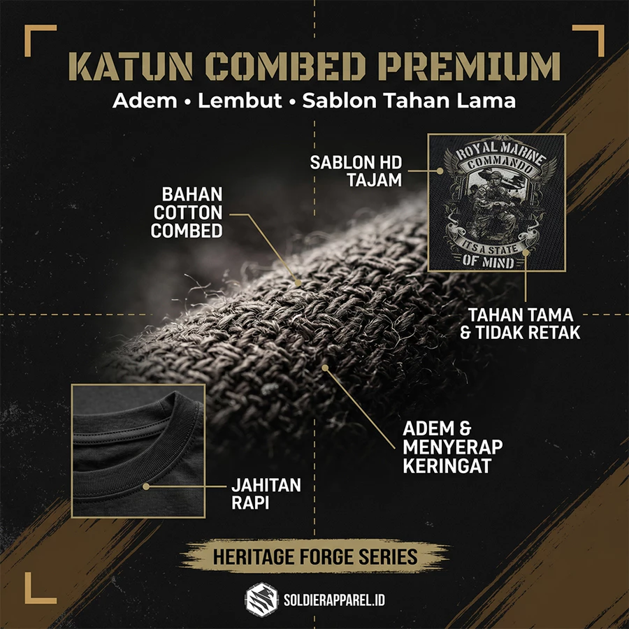 KAOS KATUN 20S PREMIUM MARINE STYLE