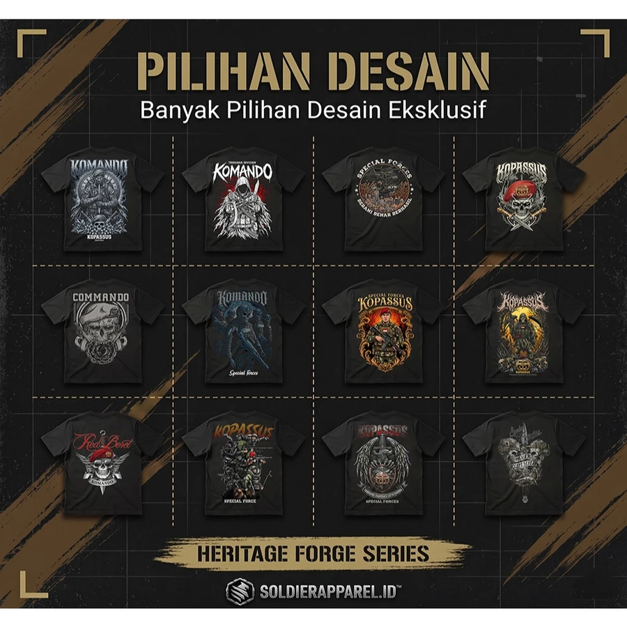 KAOS KATUN 20S PREMIUM KOPASSUS