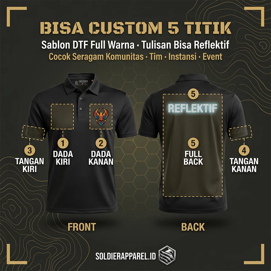 KAOS POLO POLOS DRYFIT TEBAL
