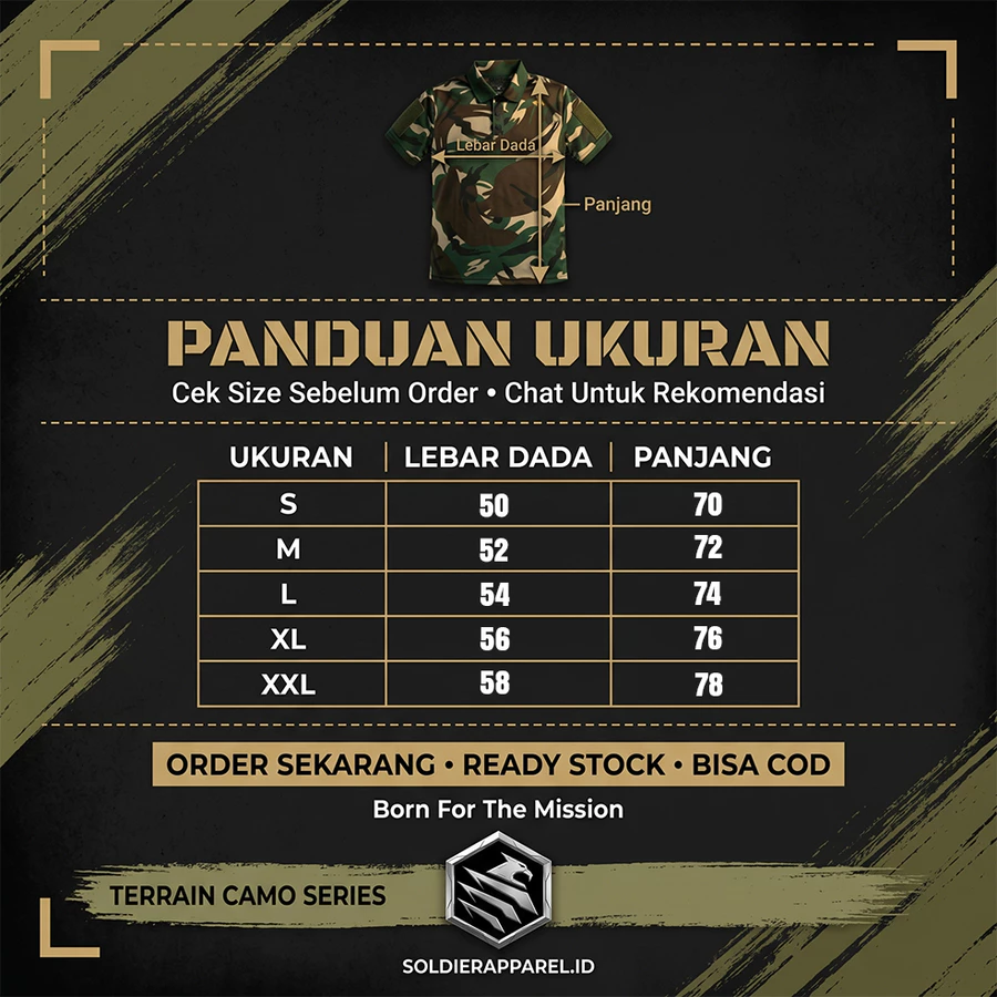 KAOS POLO LORENG DRYFIT TACTICAL