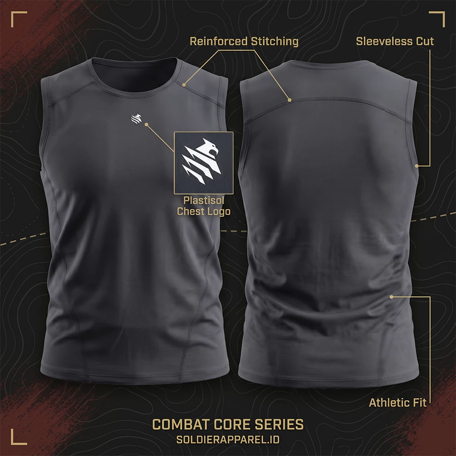 SINGLET GYM SLEEVELESS SPANDEX STRETCH