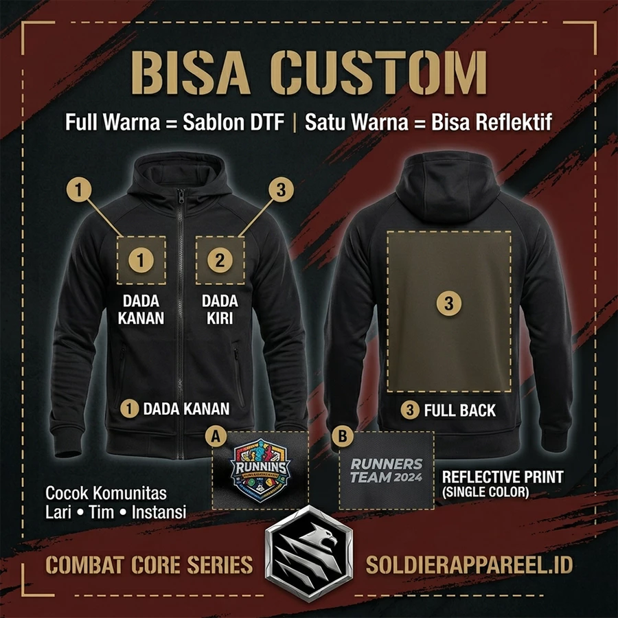 JAKET RUNNING HOODIE SCUBA
