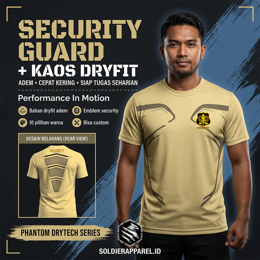 KAOS SECURITY SATPAM DRYFIT
