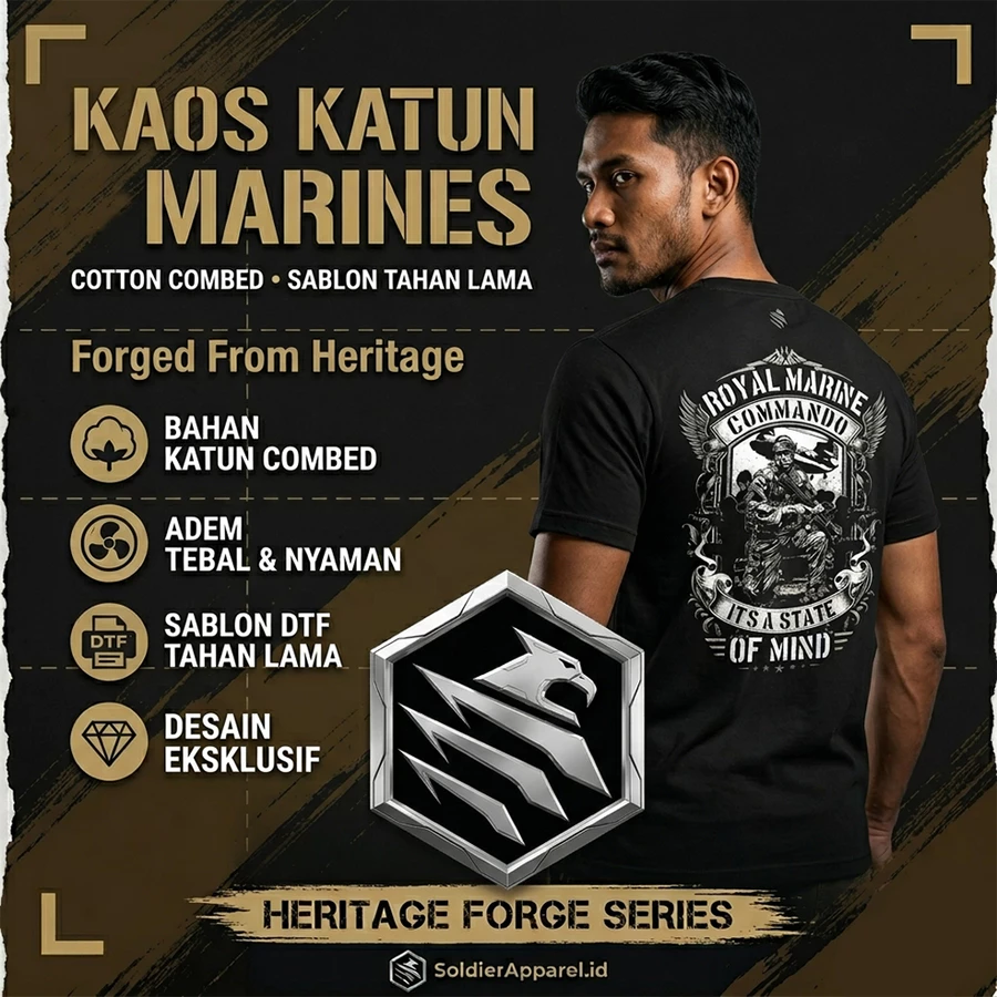 KAOS KATUN 20S PREMIUM MARINE STYLE