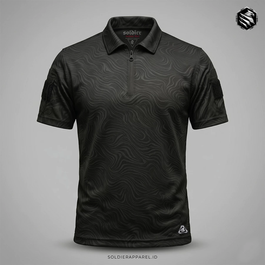 KAOS POLO TACTICAL ZIPPER DRYFIT EMBOSS