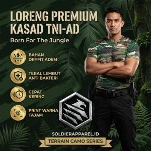 KAOS LORENG TNI AD KASAD DRYFIT