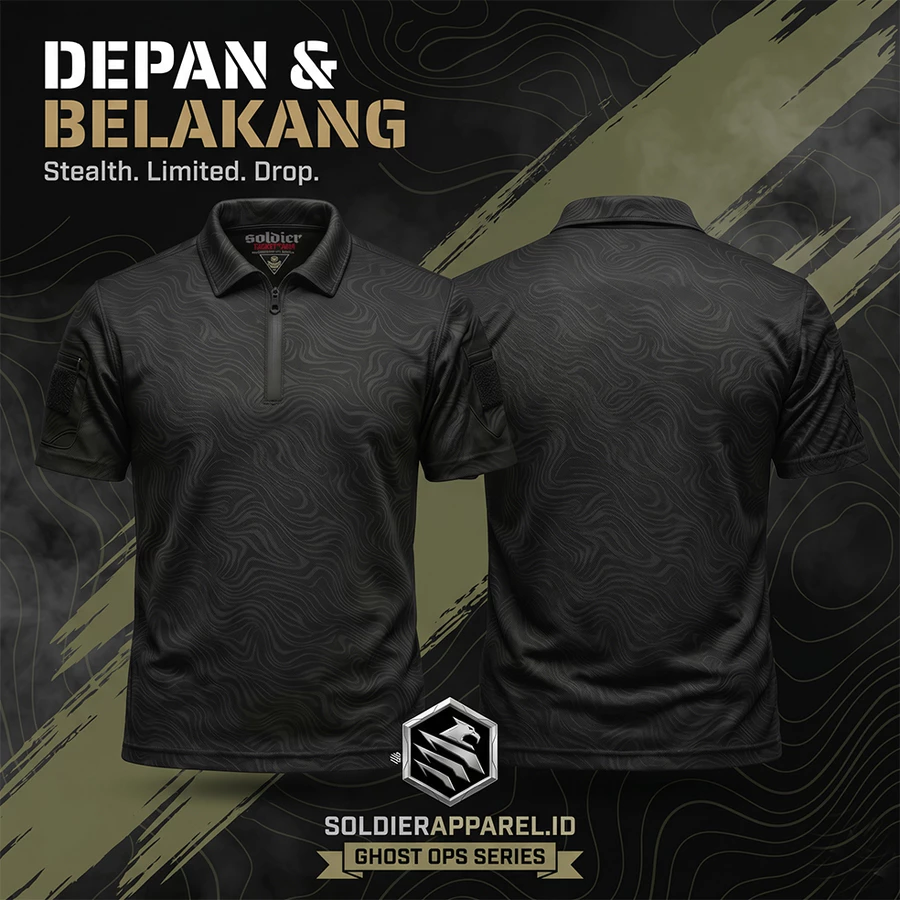 KAOS POLO TACTICAL ZIPPER DRYFIT EMBOSS