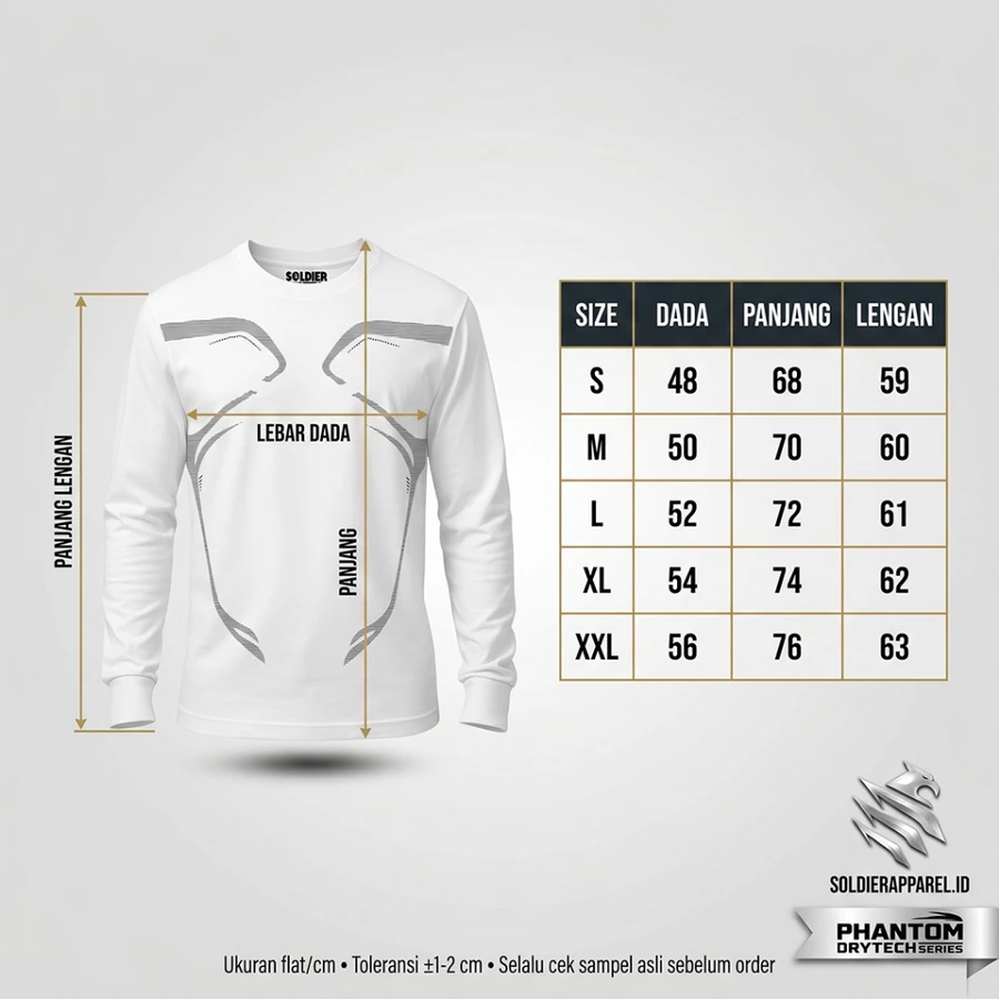 KAOS DRYFIT LENGAN PANJANG