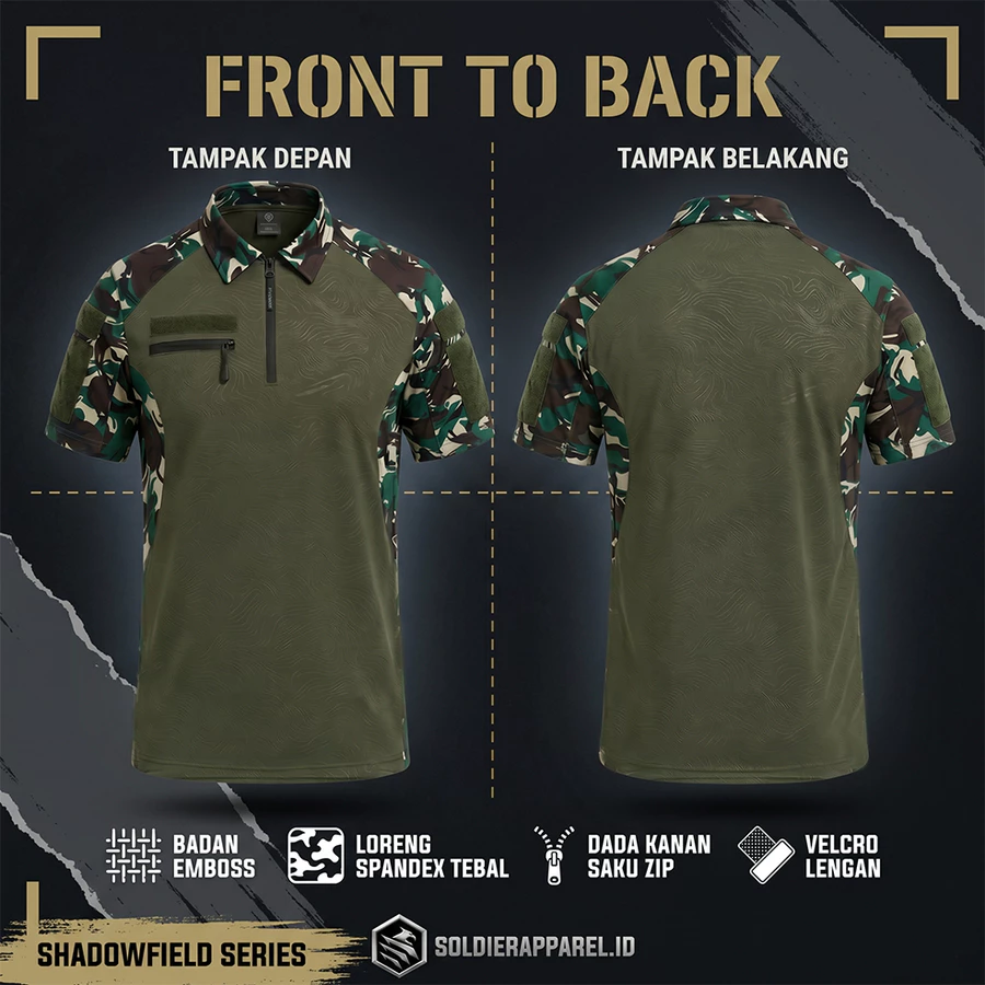 KAOS POLO COMBAT ZIPPER LORENG