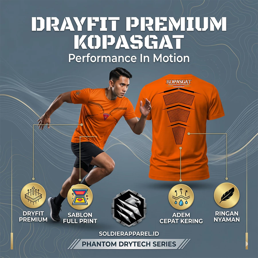 KAOS OLAHRAGA DRYFIT KOPASGAT