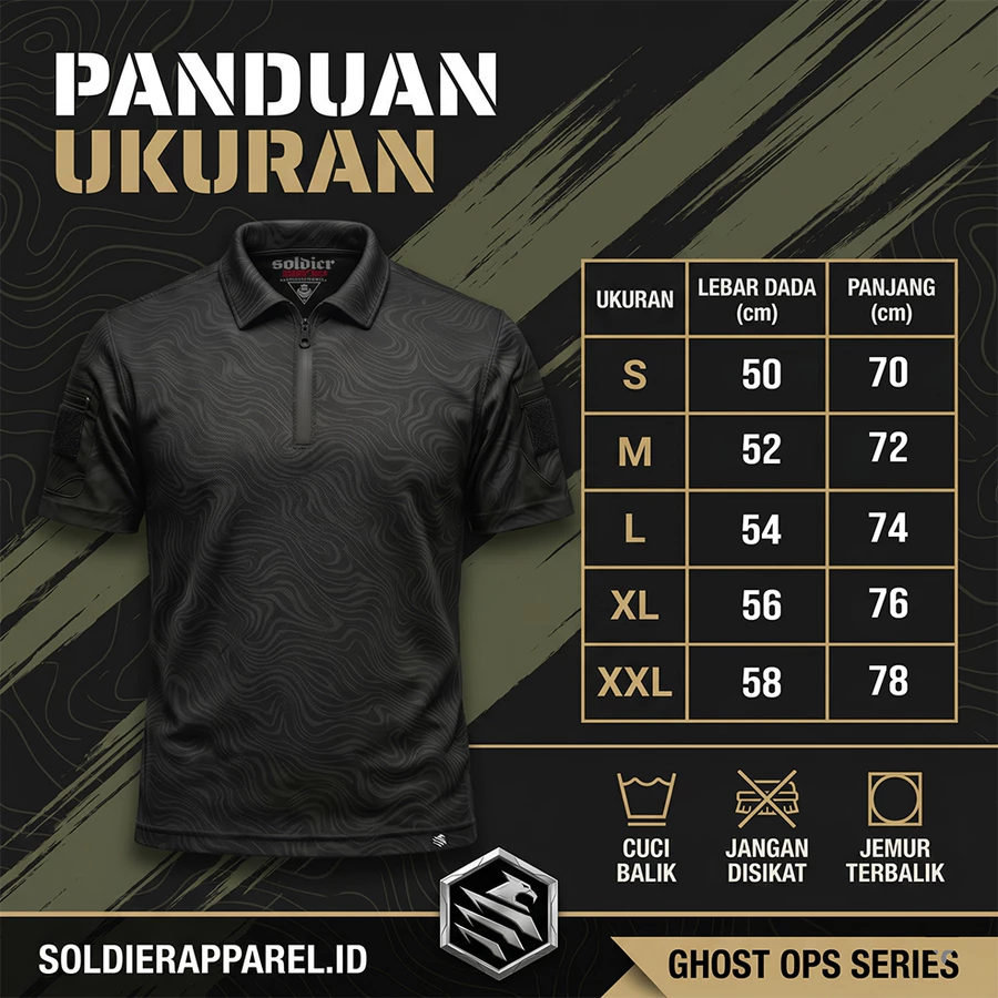 KAOS POLO TACTICAL ZIPPER DRYFIT EMBOSS