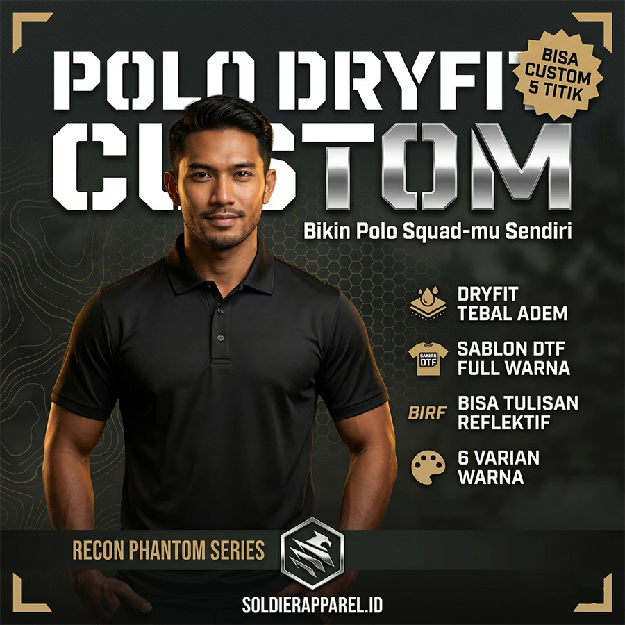 KAOS POLO POLOS DRYFIT TEBAL