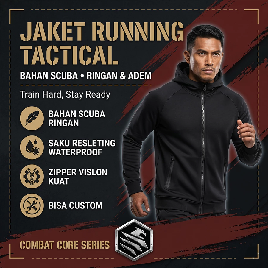 JAKET RUNNING HOODIE SCUBA