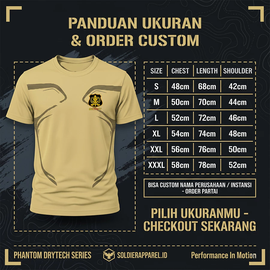 KAOS SECURITY SATPAM DRYFIT