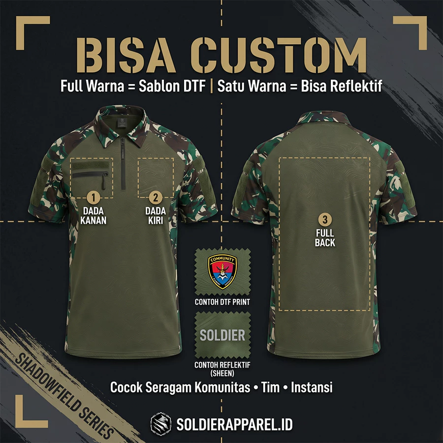 KAOS POLO COMBAT ZIPPER LORENG