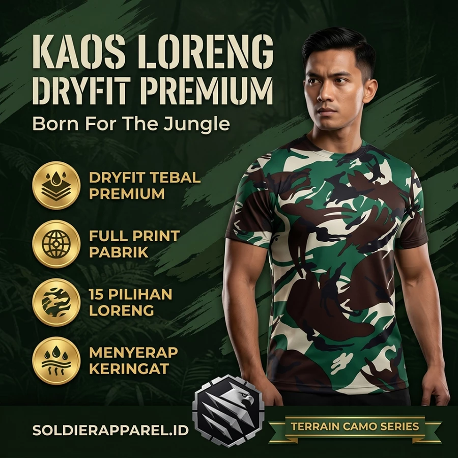 KAOS LORENG DRYFIT