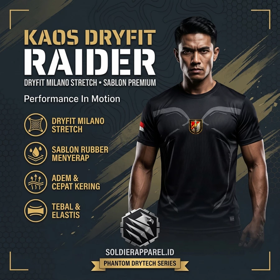 KAOS OLAHRAGA DRYFIT RAIDER PREMIUM