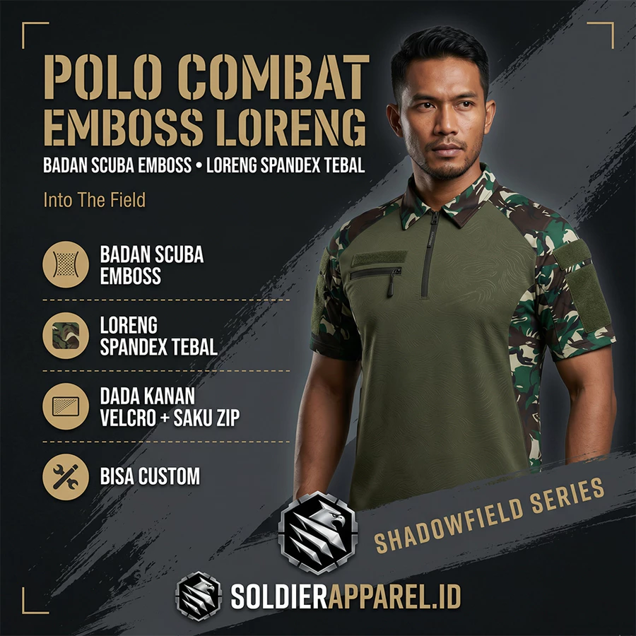 KAOS POLO COMBAT ZIPPER LORENG
