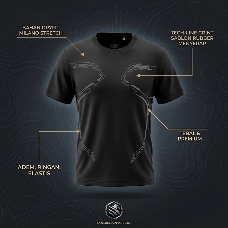KAOS OLAHRAGA DRYFIT MILANO STRETCH