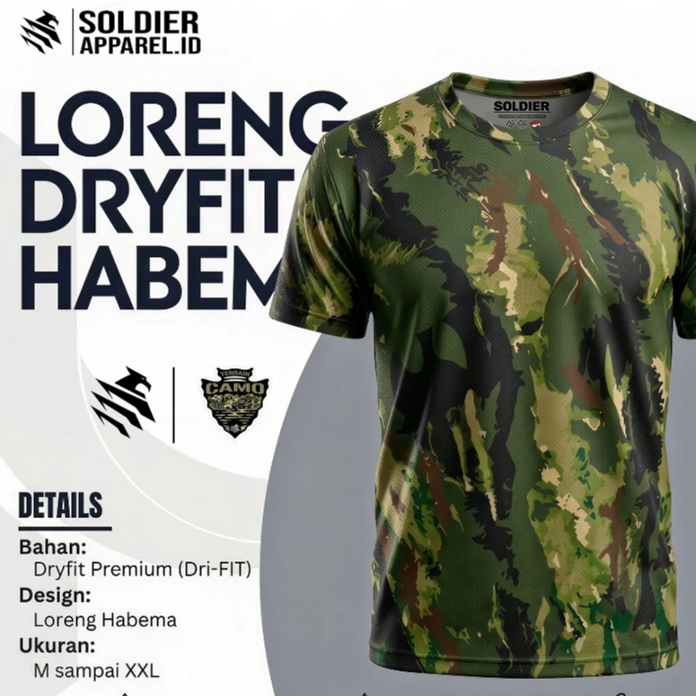 KAOS LORENG HABEMA DRYFIT PREMIUM