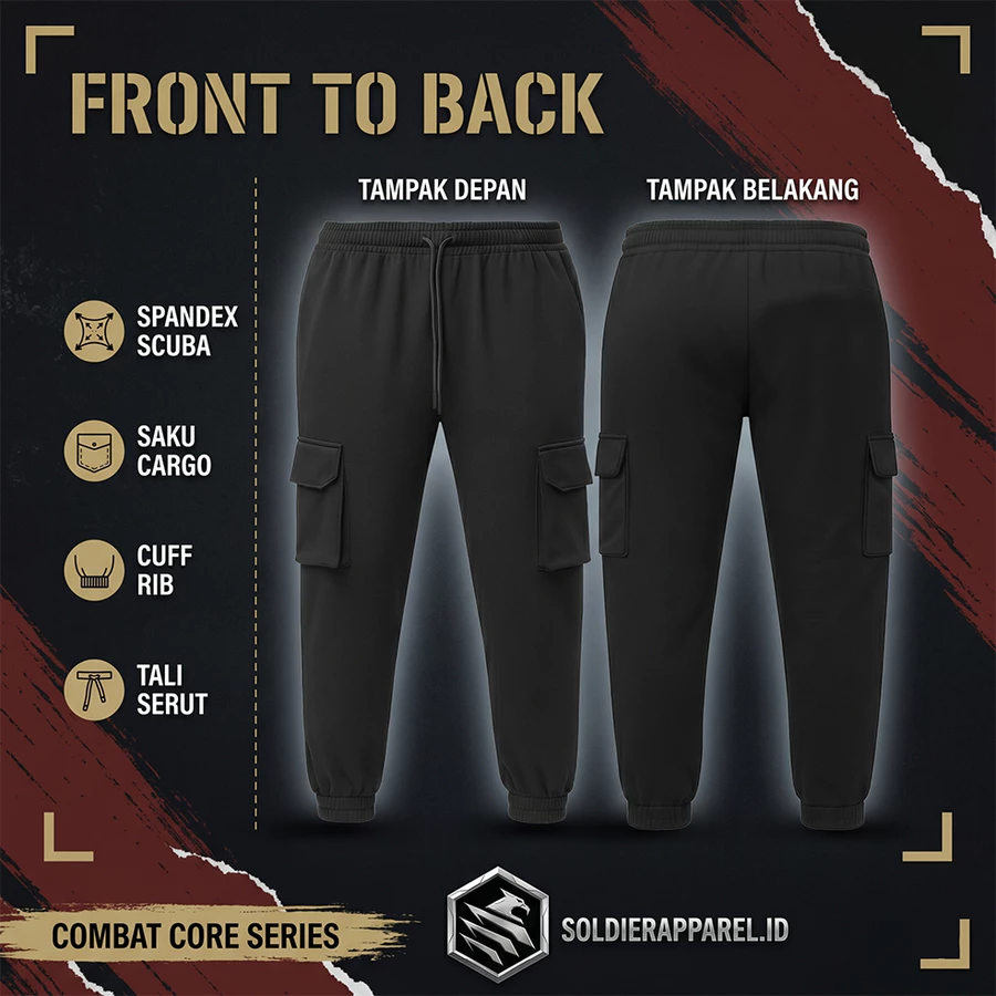 CELANA JOGGER CARGO SCUBA