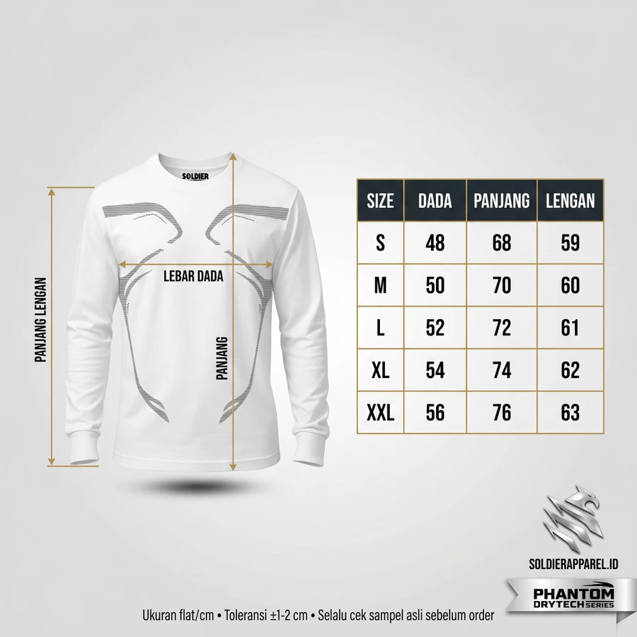 KAOS DRYFIT LENGAN PANJANG